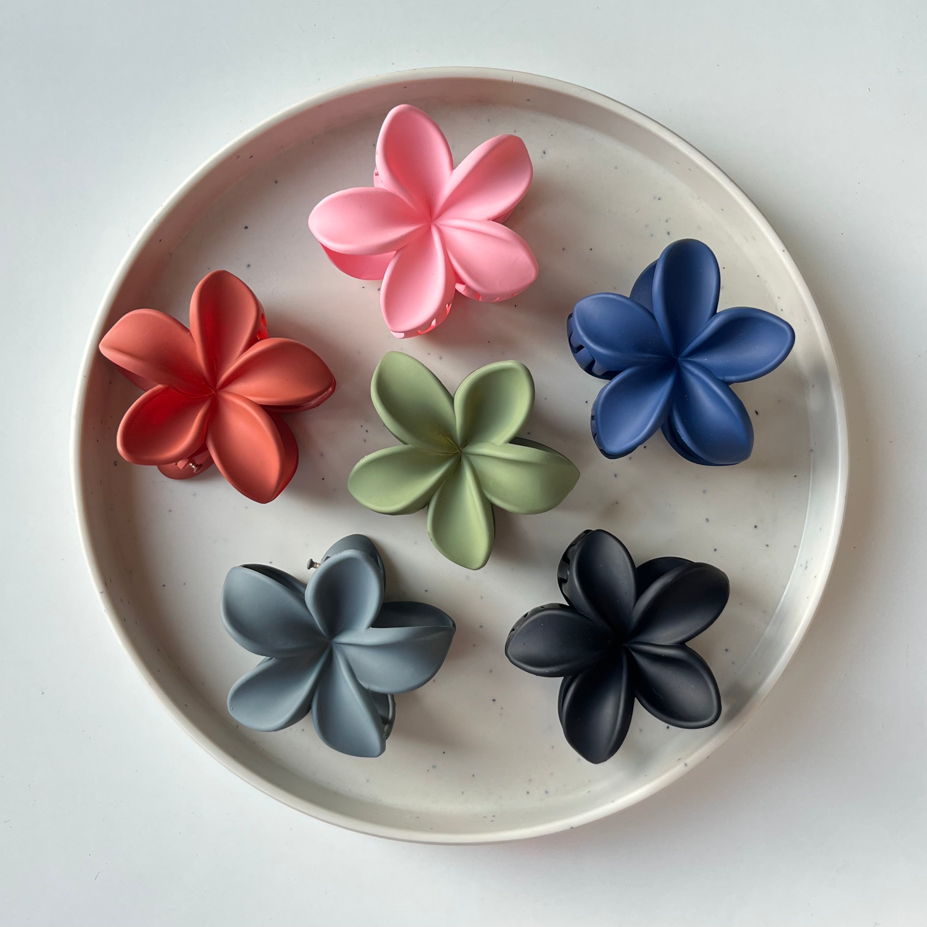 Fleur Matte Claw Clip – Medium (Vault Set of 12)